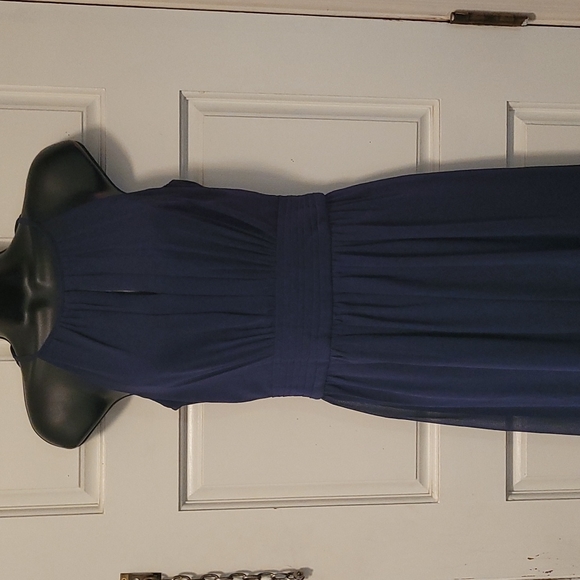 Long Navy Blue Evening Gown - Picture 2 of 5